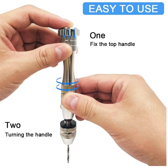 75pc PIN VISE HAND DRILL, DRILL BITS SET SILICONE MATS MORE DIY CRAFTS RESIN LOT - Picture 8 of 10